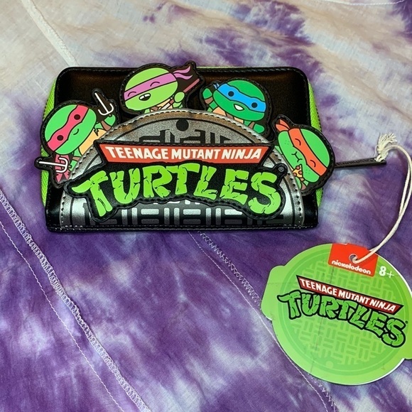 Nwt Loungefly Nickelodeon Teenage Mutant Ninja Turtles Wallet - Picture 1 of 4